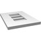 Ekena Millwork Vertical Surface Mount PVC Gable Vent: Functional, w/ 3-1/2"W x 1"P Standard Frame, 12"W x 16"H GVPVE12X1601SF - alternate 3
